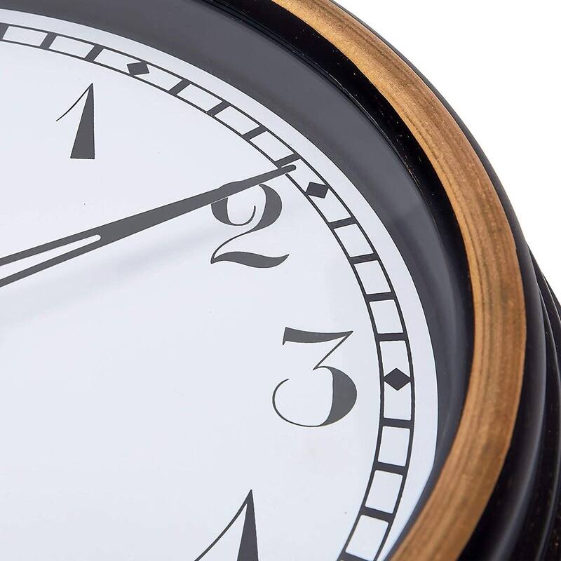 Outdoor Clock and Temperature Gauge Black 12" On Sale Bed Bath & Beyond 40690736